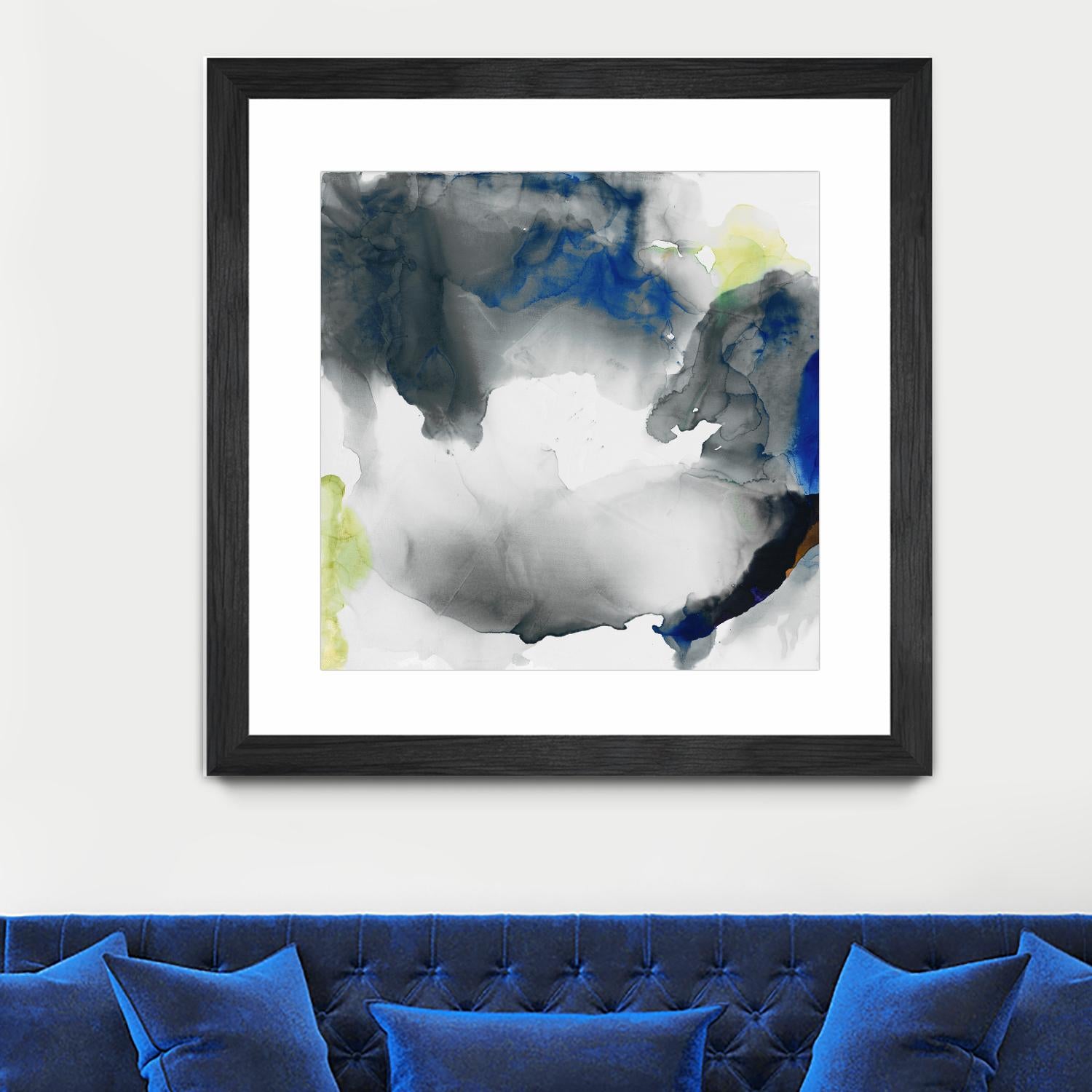 Ephemeral II by Sisa Jasper on GIANT ART - blue abstract