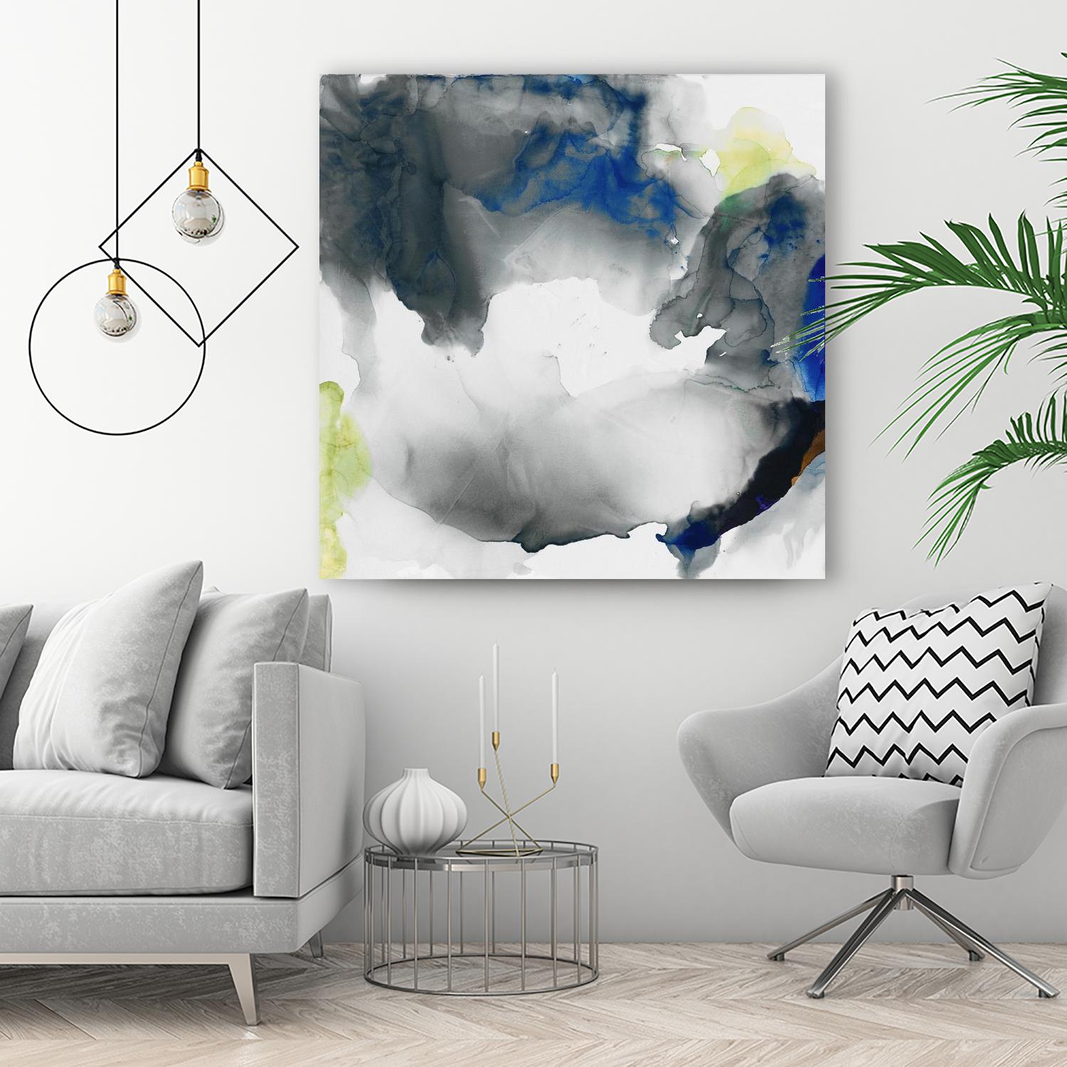 Ephemeral II by Sisa Jasper on GIANT ART - blue abstract