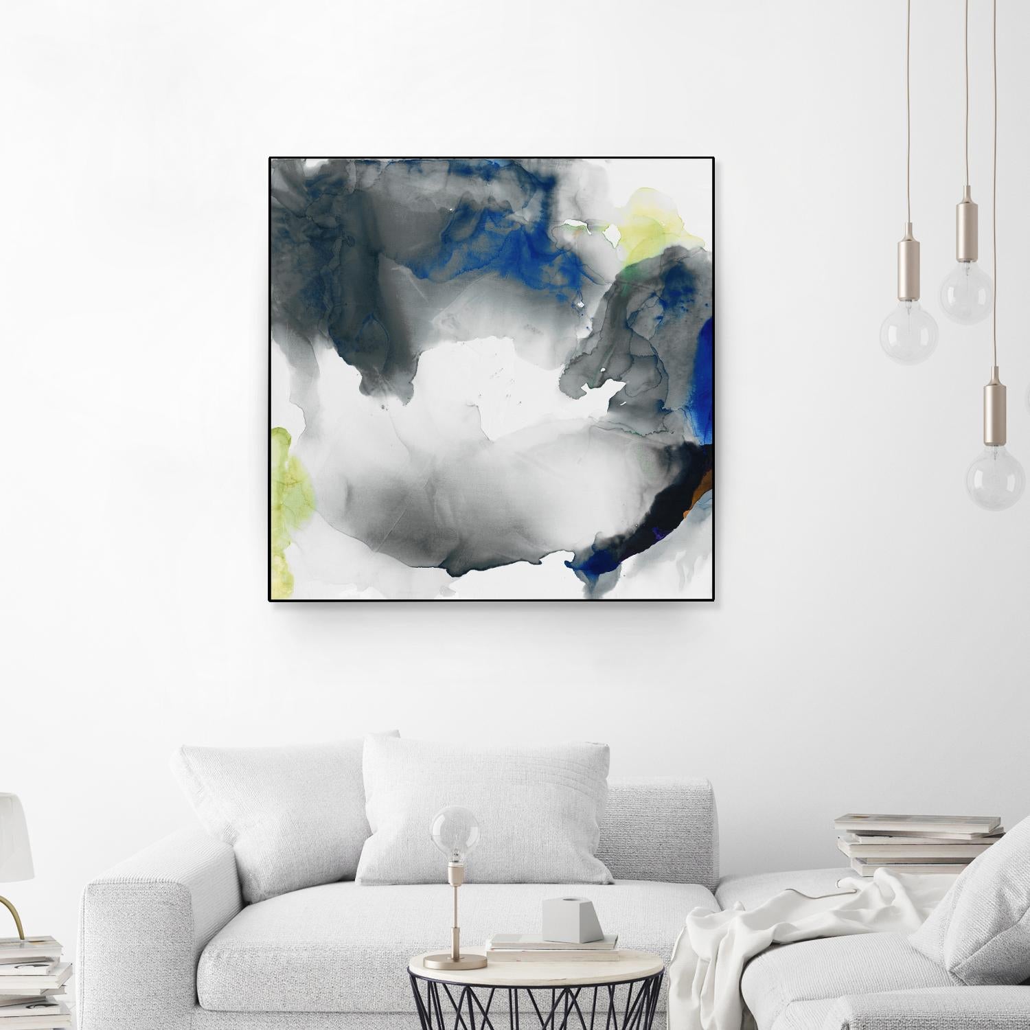 Ephemeral II by Sisa Jasper on GIANT ART - blue abstract