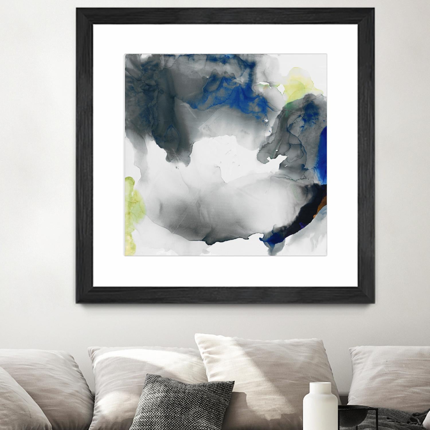 Ephemeral II by Sisa Jasper on GIANT ART - blue abstract