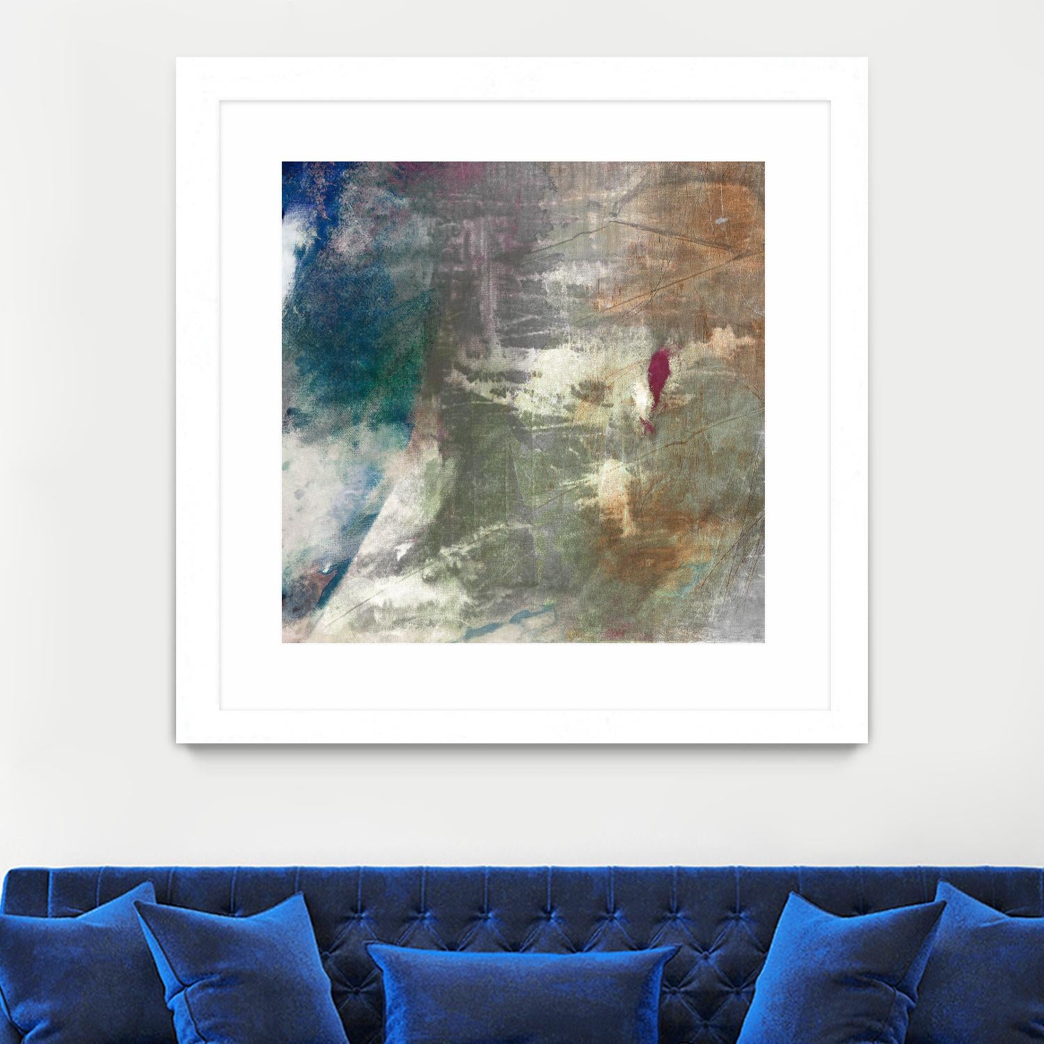 Mod Abstract I by Sisa Jasper on GIANT ART - blue abstract