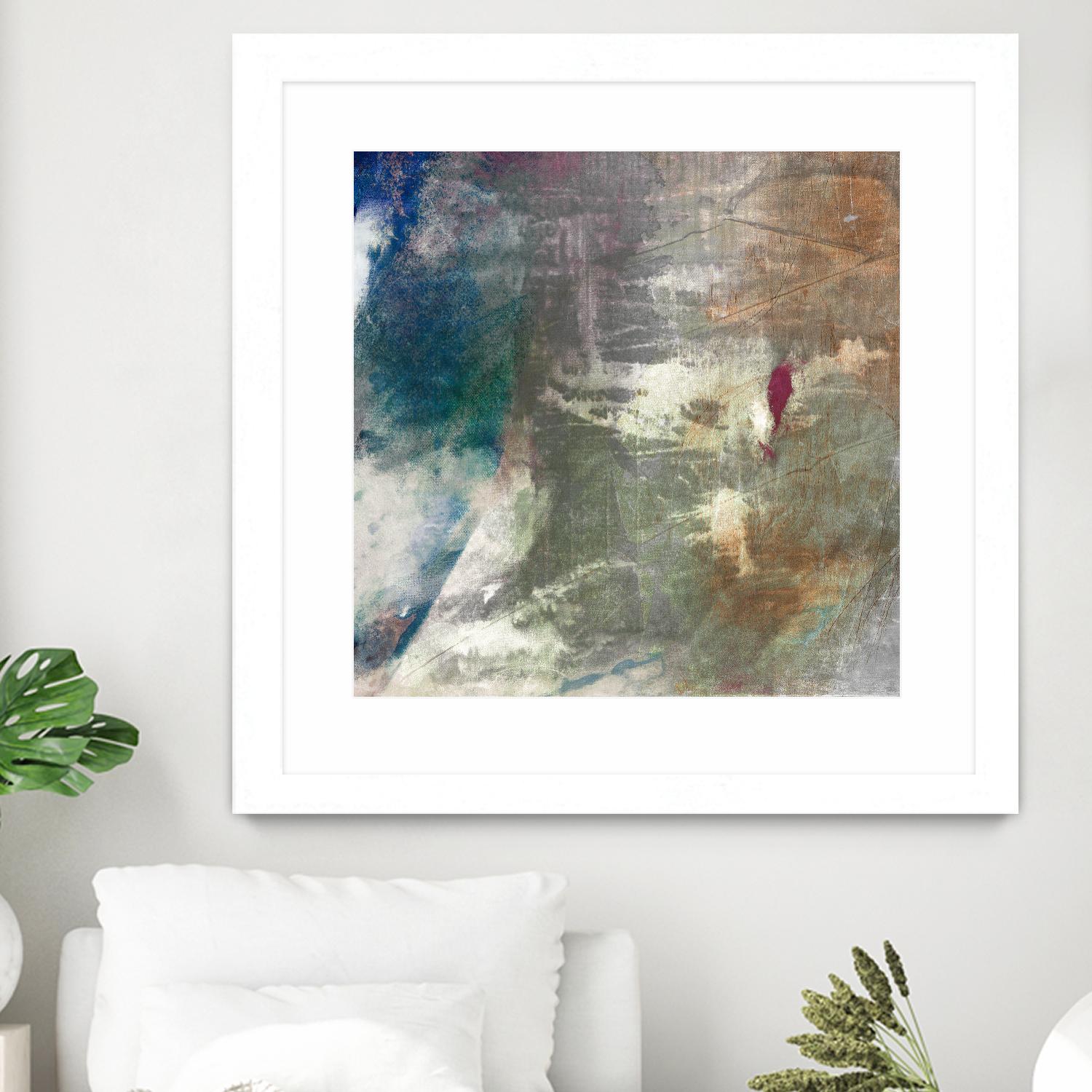 Mod Abstract I by Sisa Jasper on GIANT ART - blue abstract