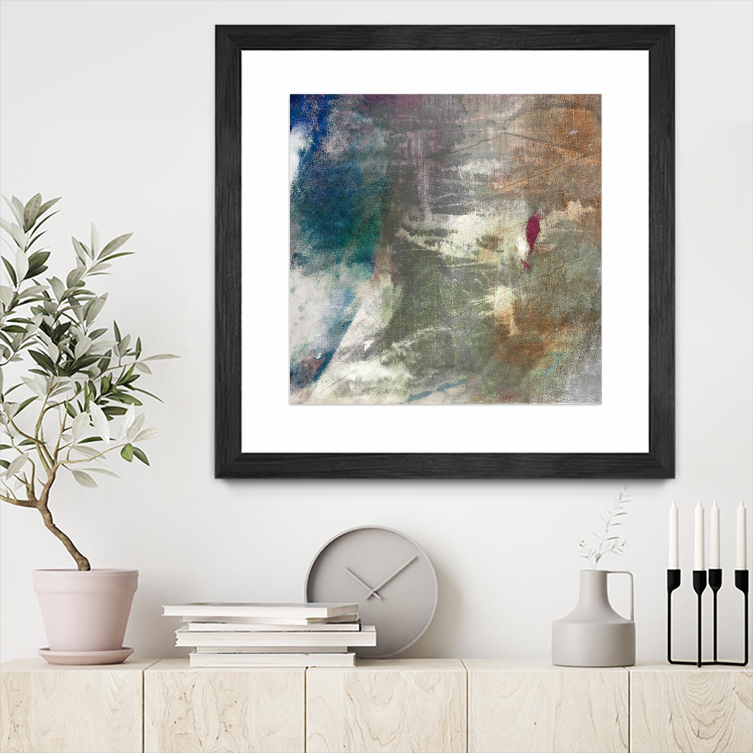 Mod Abstract I by Sisa Jasper on GIANT ART - blue abstract