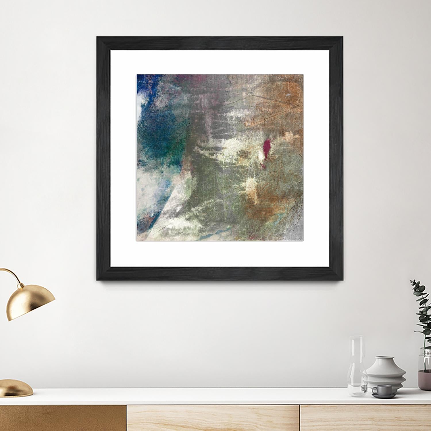 Mod Abstract I by Sisa Jasper on GIANT ART - blue abstract