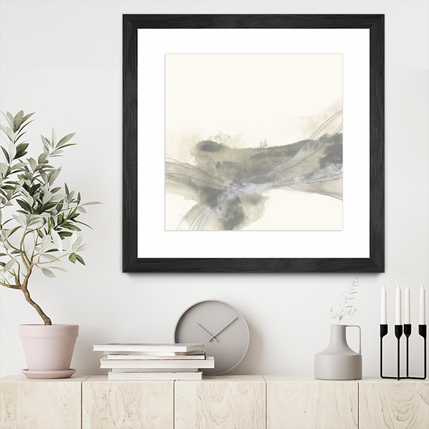 Vapor II by June Erica Vess on GIANT ART - brown abstract