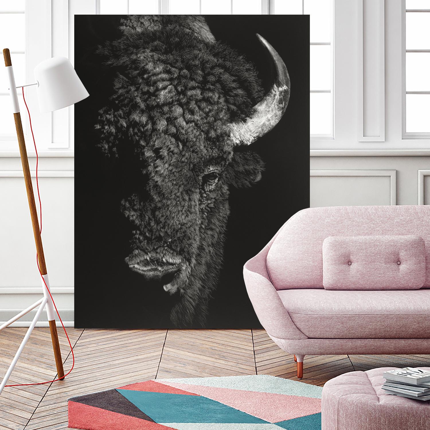 Black Glimpse I by Julie T. Chapman on GIANT ART - animals