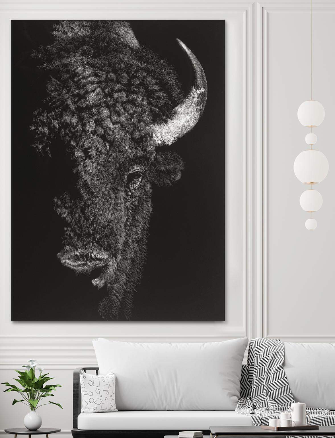 Black Glimpse I by Julie T. Chapman on GIANT ART - animals
