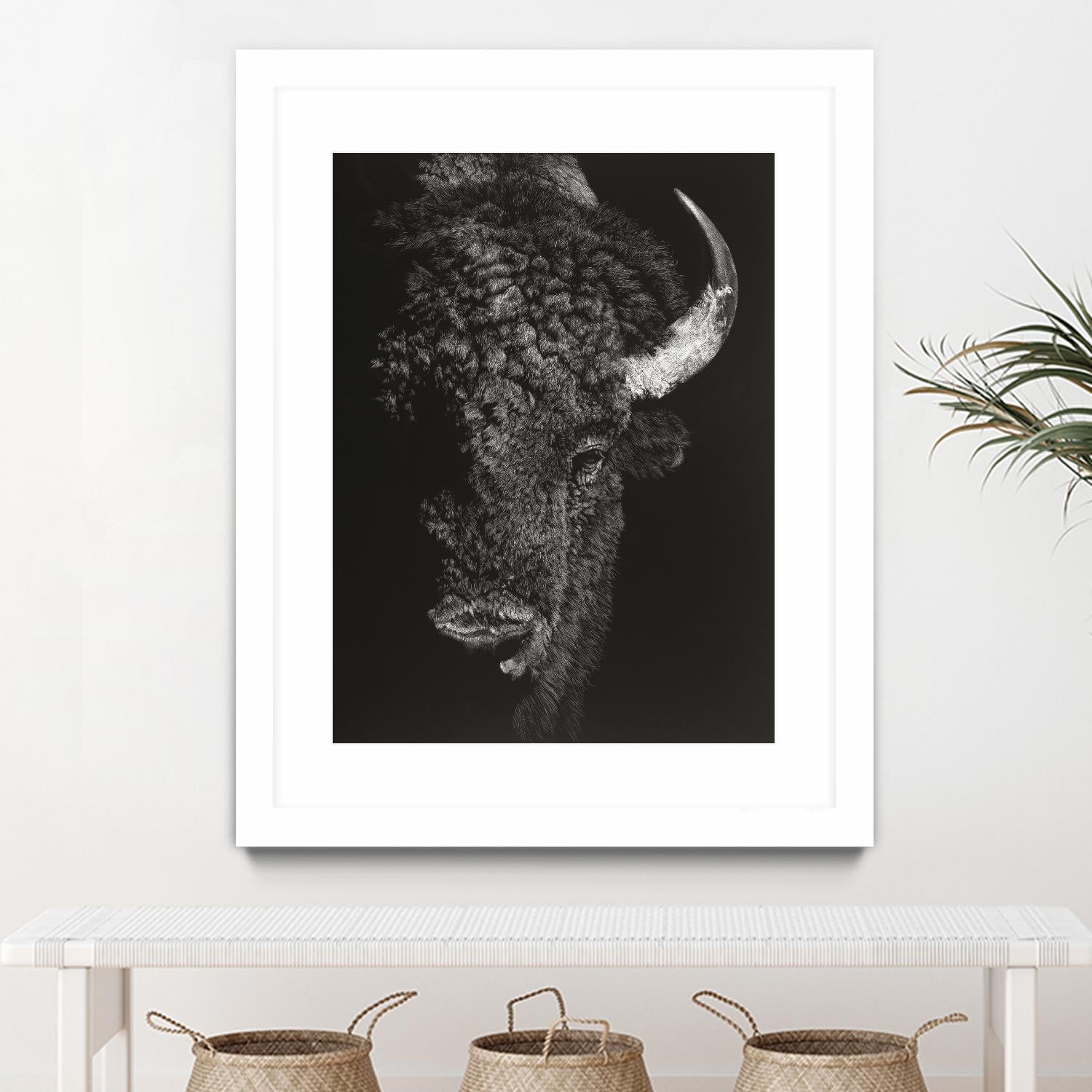 Black Glimpse I by Julie T. Chapman on GIANT ART - animals