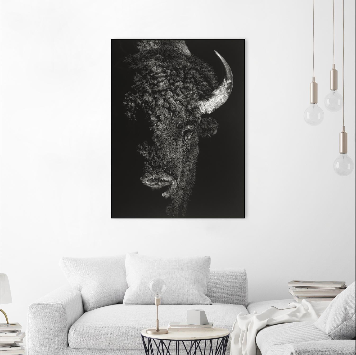 Black Glimpse I by Julie T. Chapman on GIANT ART - animals