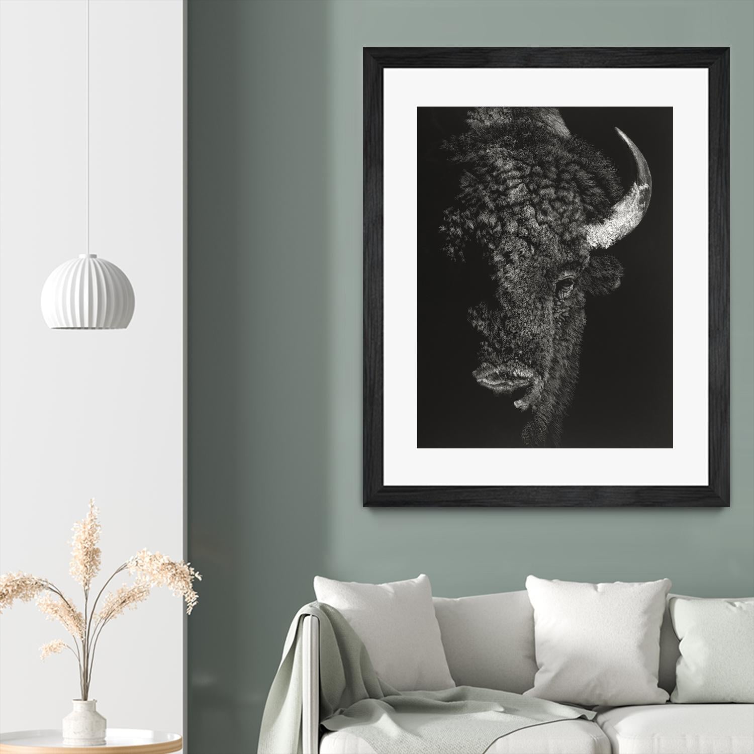 Black Glimpse I by Julie T. Chapman on GIANT ART - animals