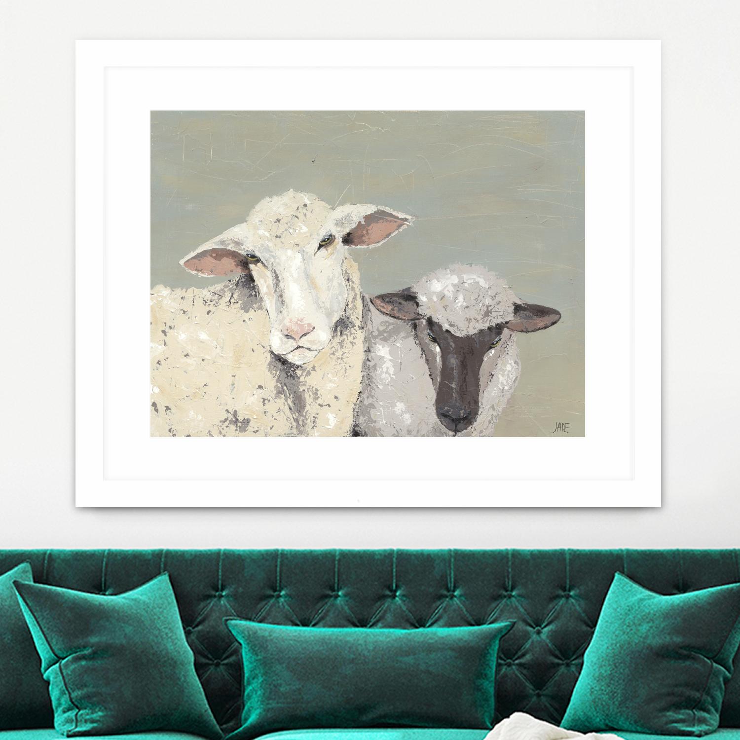 Sweet Lambs I by Jade Reynolds on GIANT ART - animals