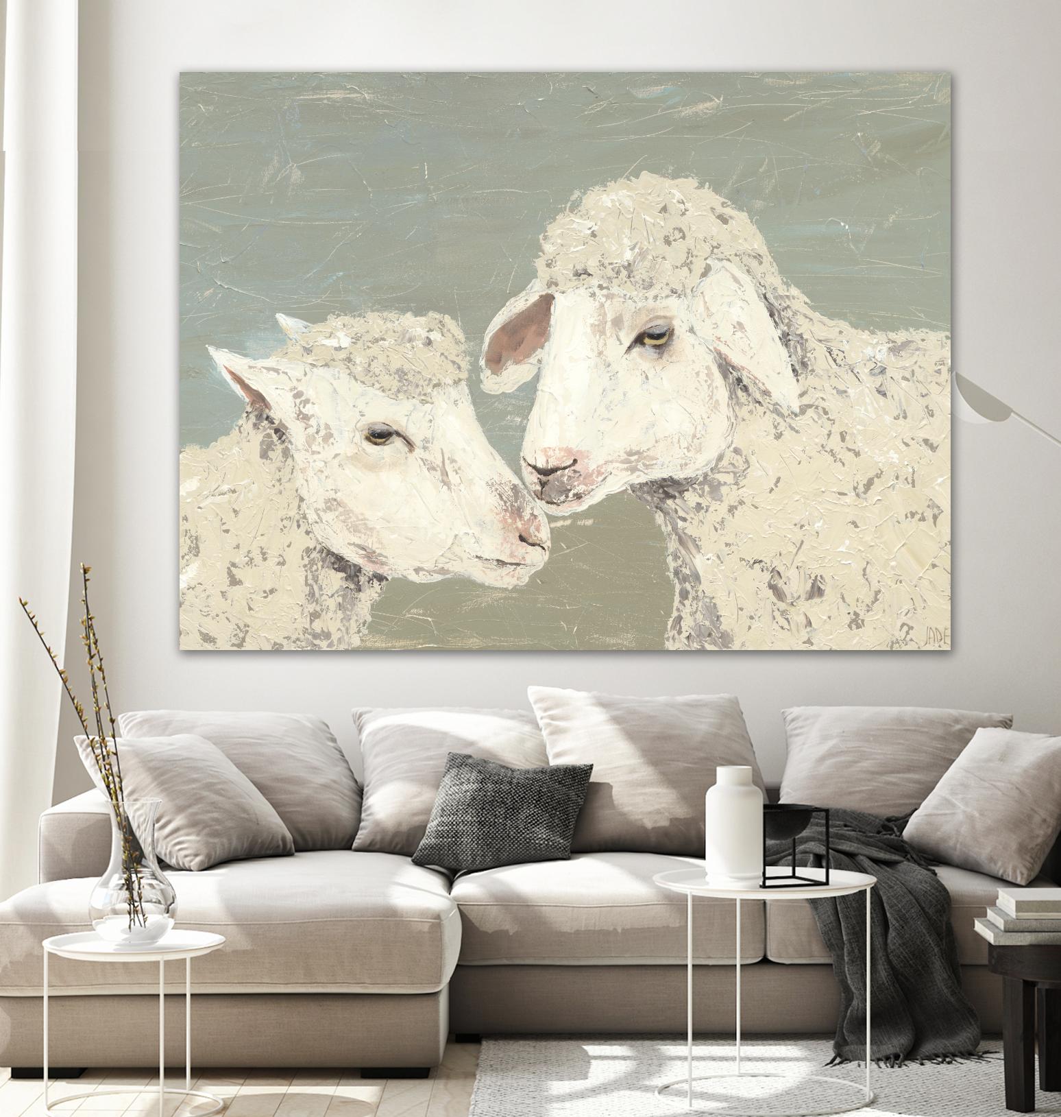 Sweet Lambs II by Jade Reynolds on GIANT ART - animals