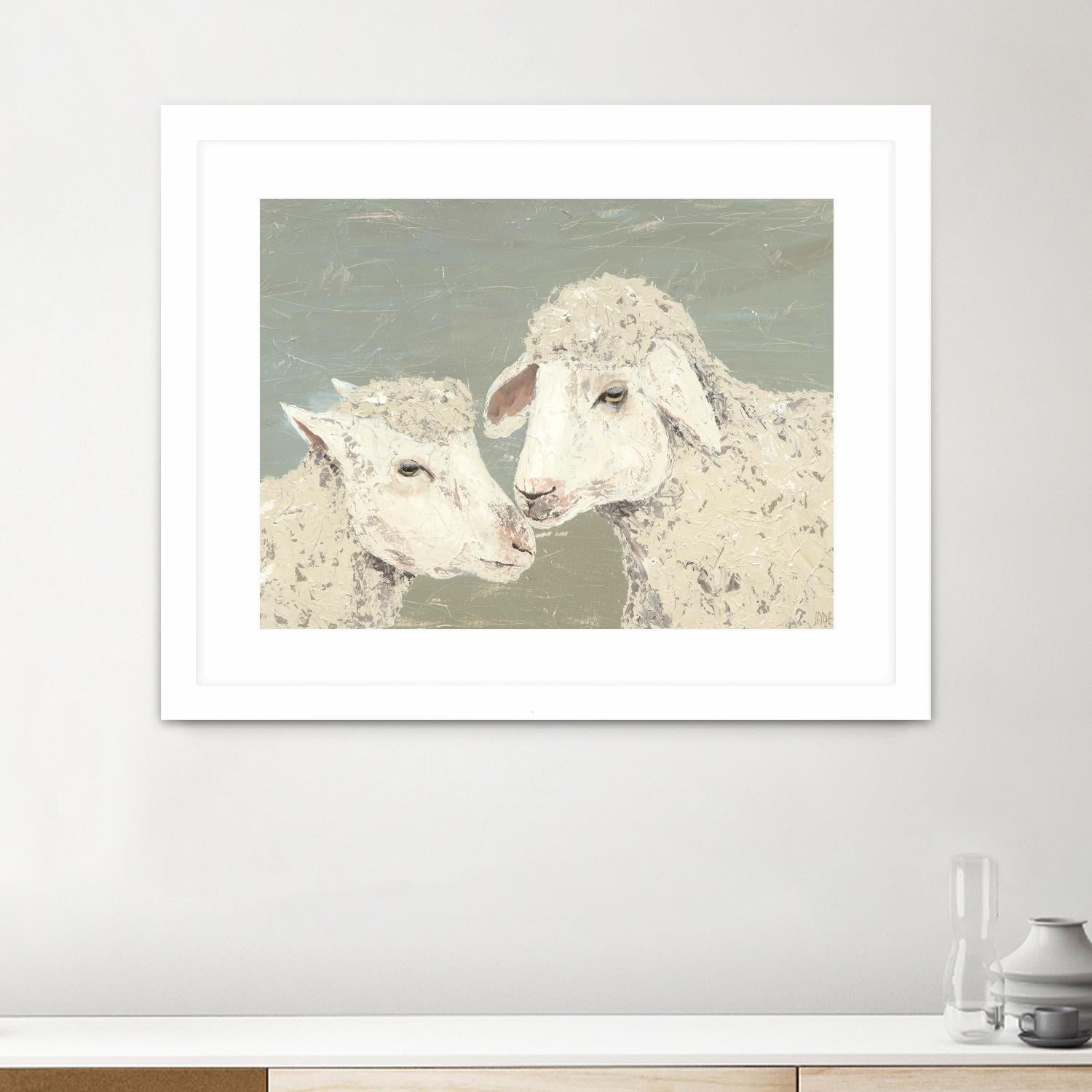 Sweet Lambs II by Jade Reynolds on GIANT ART - animals