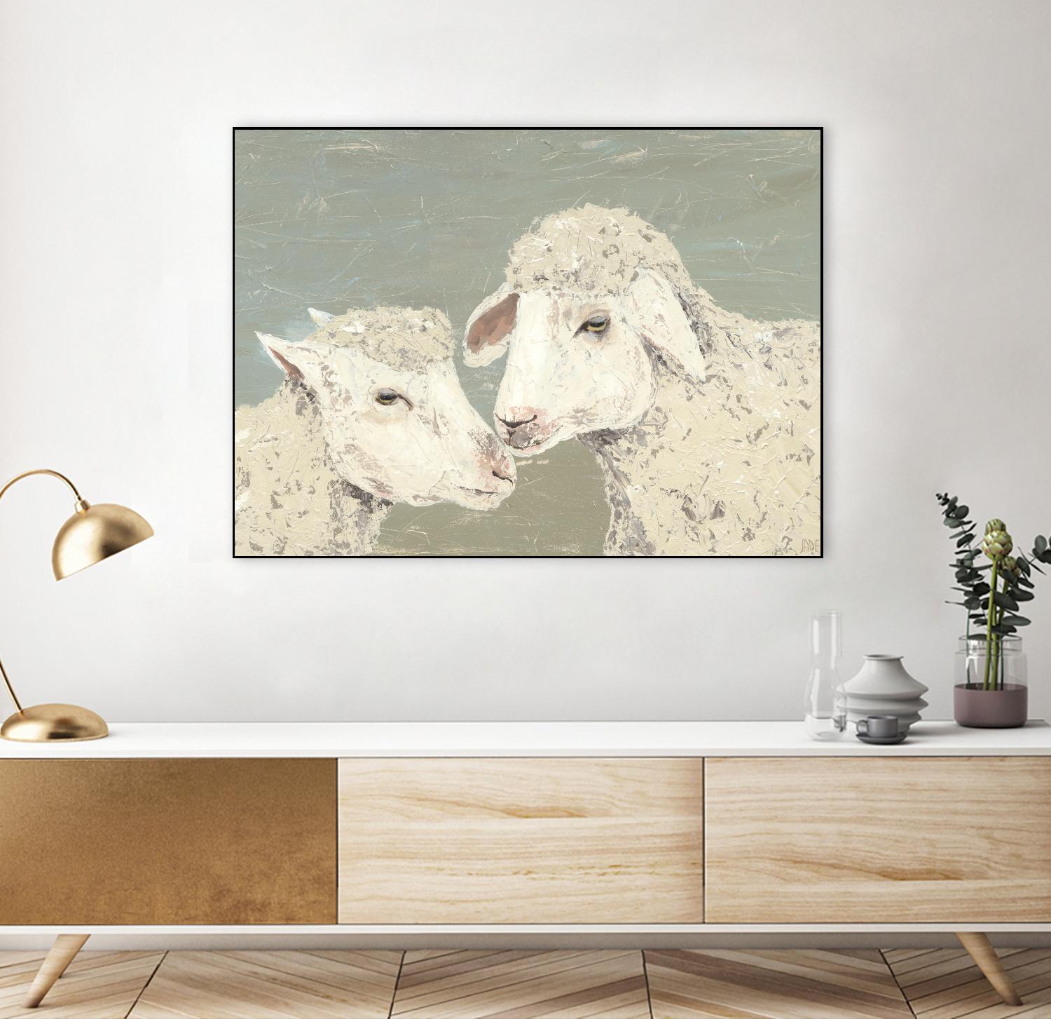 Sweet Lambs II by Jade Reynolds on GIANT ART - animals