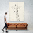 Giraffe Portrait II by Jennifer Goldberger on GIANT ART - animals