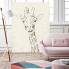 Giraffe Portrait II by Jennifer Goldberger on GIANT ART - animals