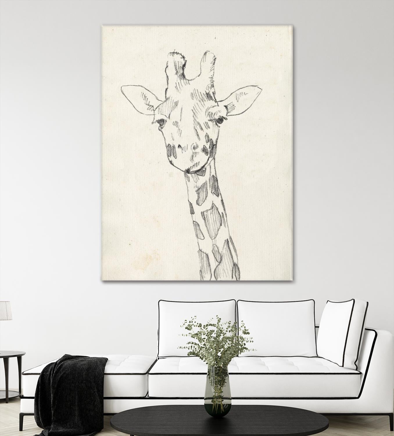 Giraffe Portrait II by Jennifer Goldberger on GIANT ART - animals