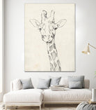 Giraffe Portrait II by Jennifer Goldberger on GIANT ART - animals