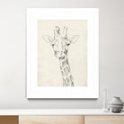 Giraffe Portrait II by Jennifer Goldberger on GIANT ART - animals