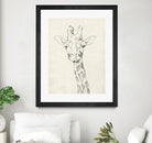 Giraffe Portrait II by Jennifer Goldberger on GIANT ART - animals