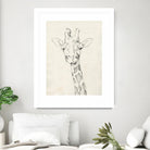 Giraffe Portrait II by Jennifer Goldberger on GIANT ART - animals