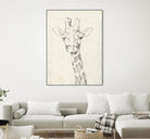 Giraffe Portrait II by Jennifer Goldberger on GIANT ART - animals
