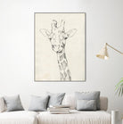 Giraffe Portrait II by Jennifer Goldberger on GIANT ART - animals