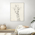 Giraffe Portrait II by Jennifer Goldberger on GIANT ART - animals