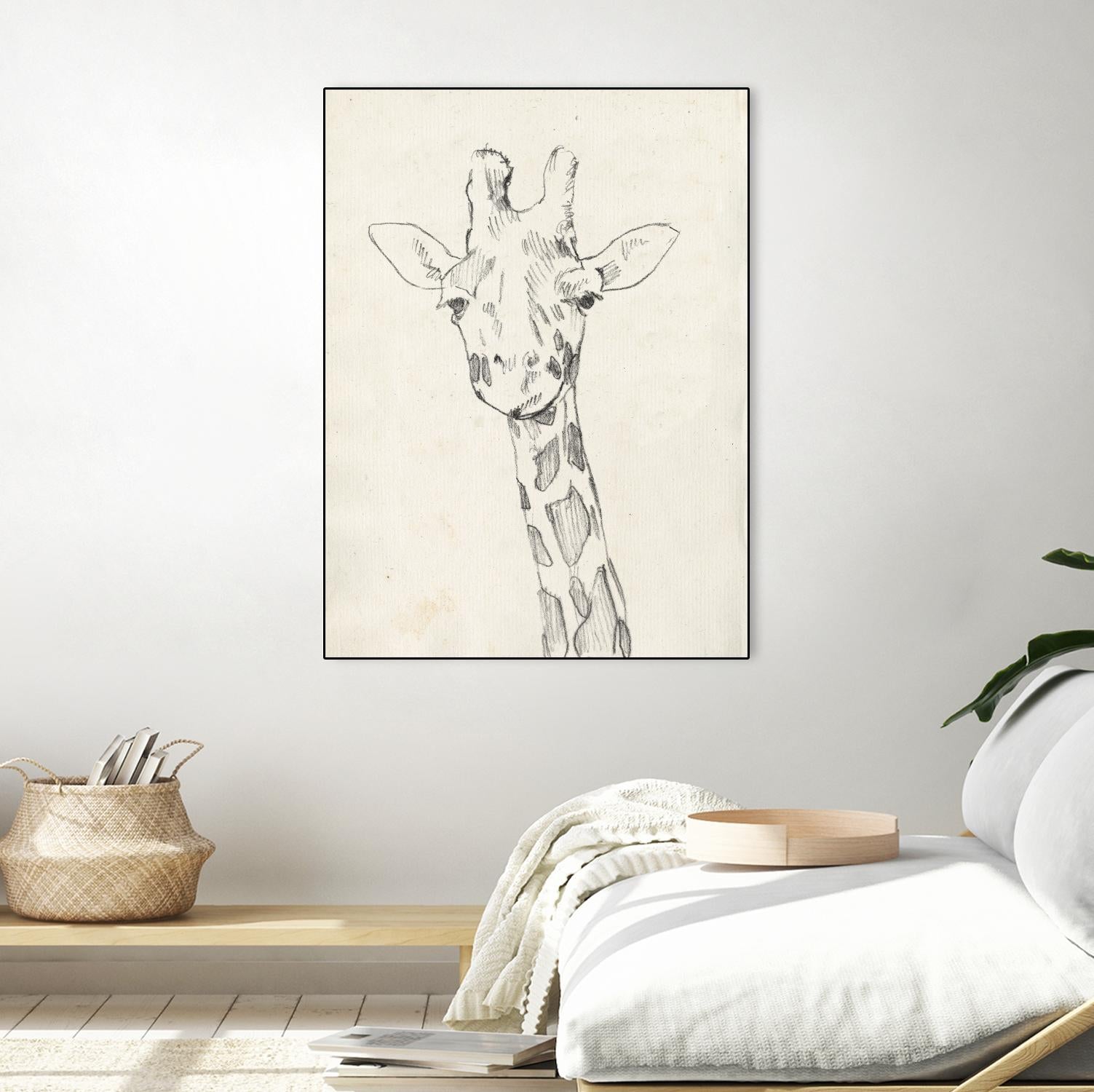 Giraffe Portrait II by Jennifer Goldberger on GIANT ART - animals