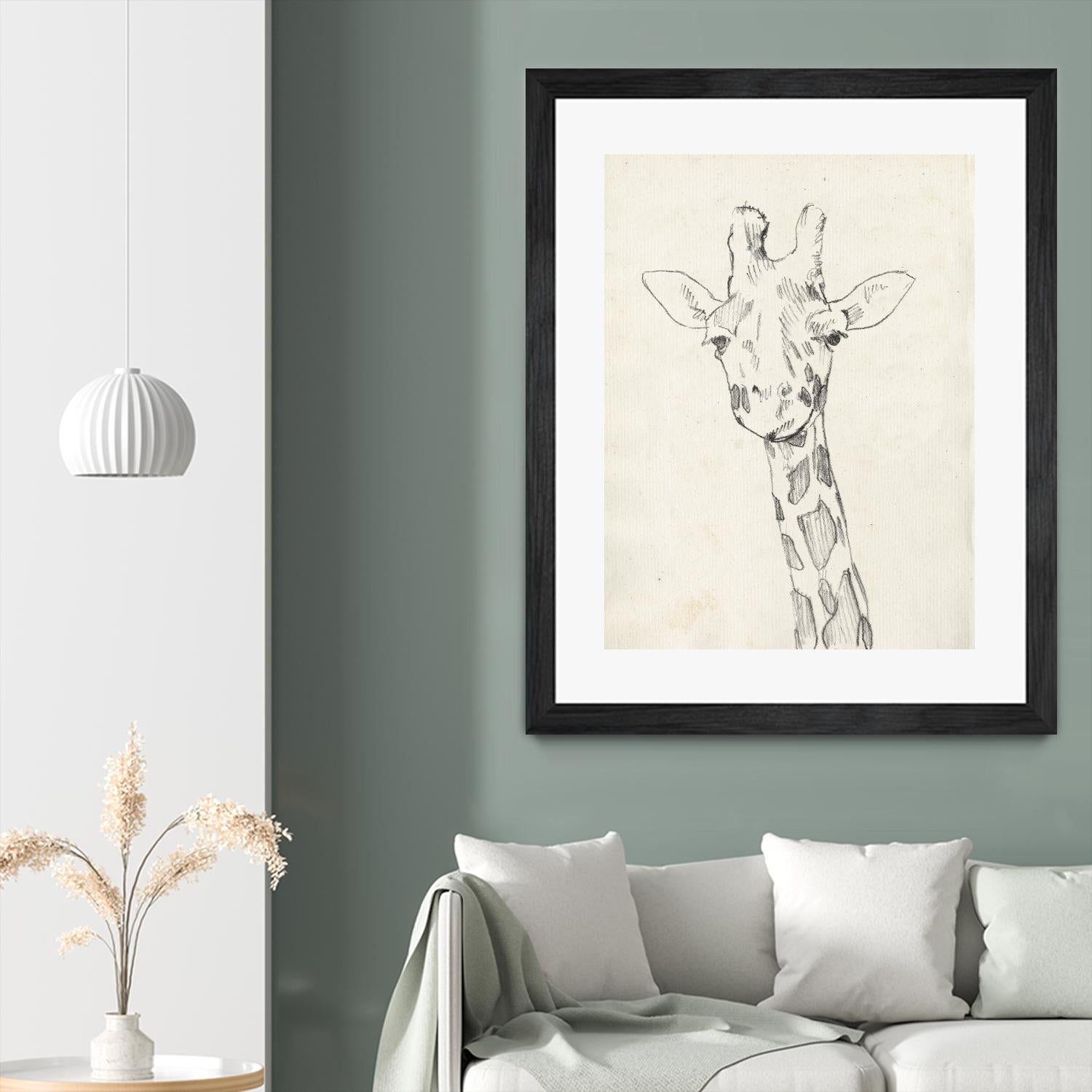 Giraffe Portrait II by Jennifer Goldberger on GIANT ART - animals