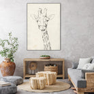 Giraffe Portrait II by Jennifer Goldberger on GIANT ART - animals