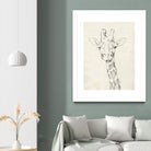 Giraffe Portrait II by Jennifer Goldberger on GIANT ART - animals