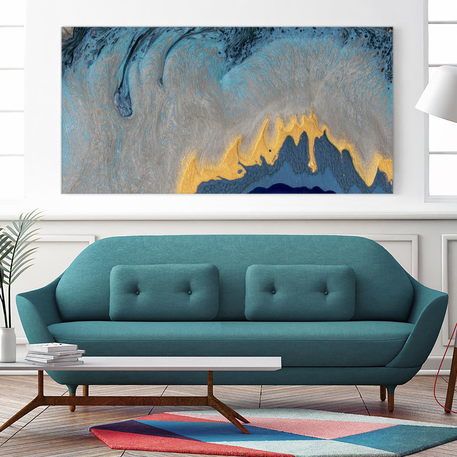Kahuna by Alicia Ludwig on GIANT ART - blue abstract