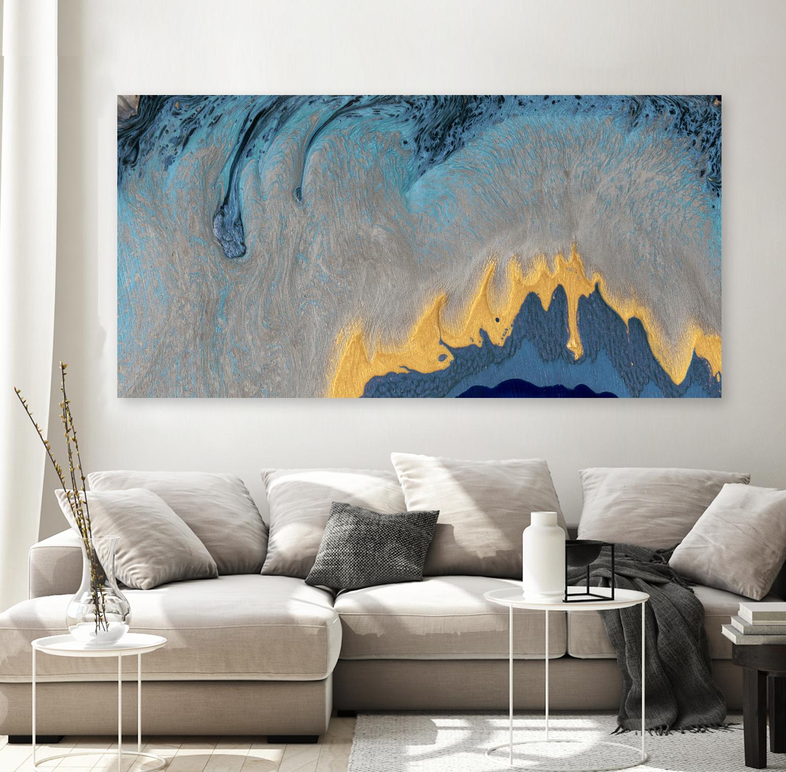 Kahuna by Alicia Ludwig on GIANT ART - blue abstract