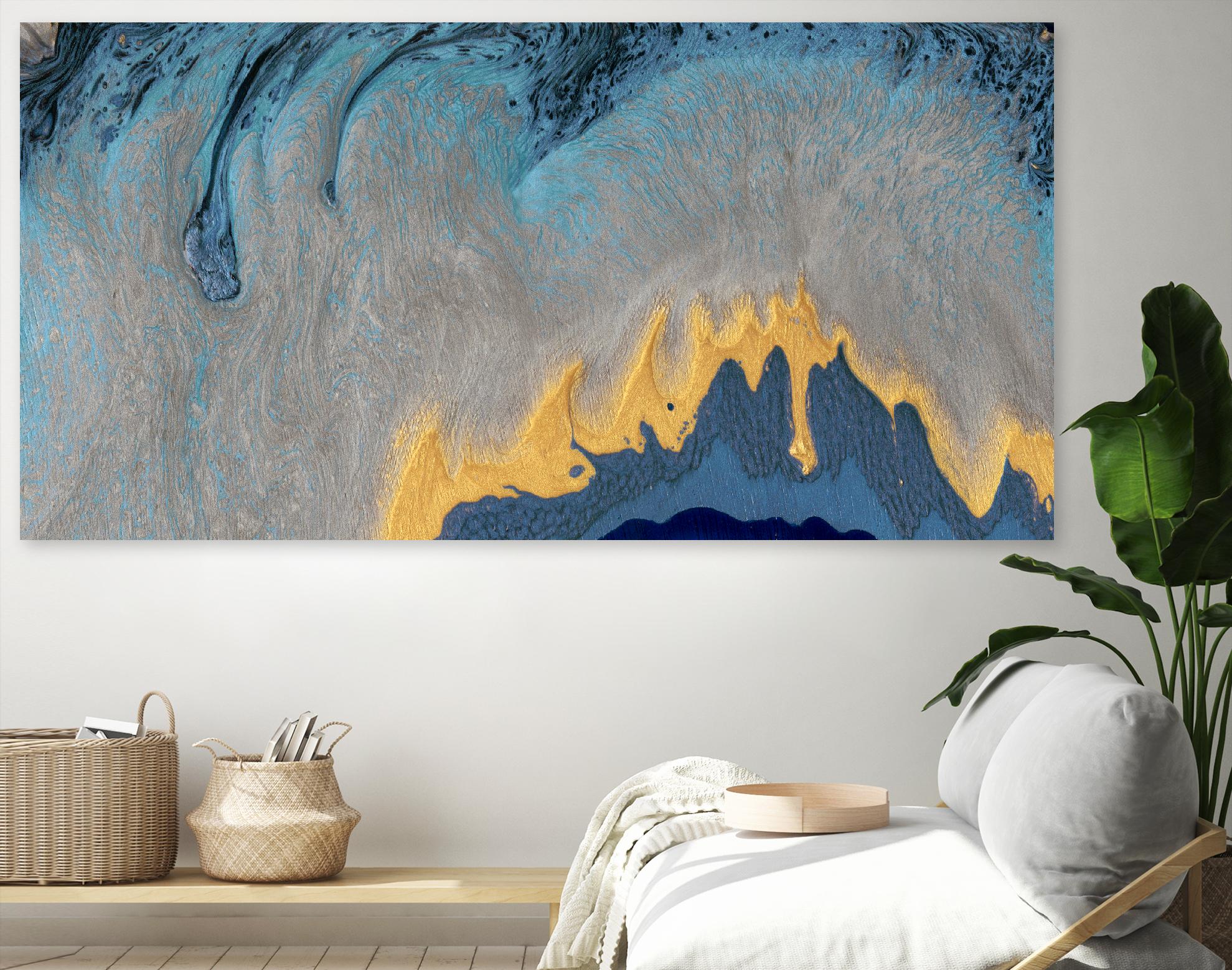 Kahuna by Alicia Ludwig on GIANT ART - blue abstract