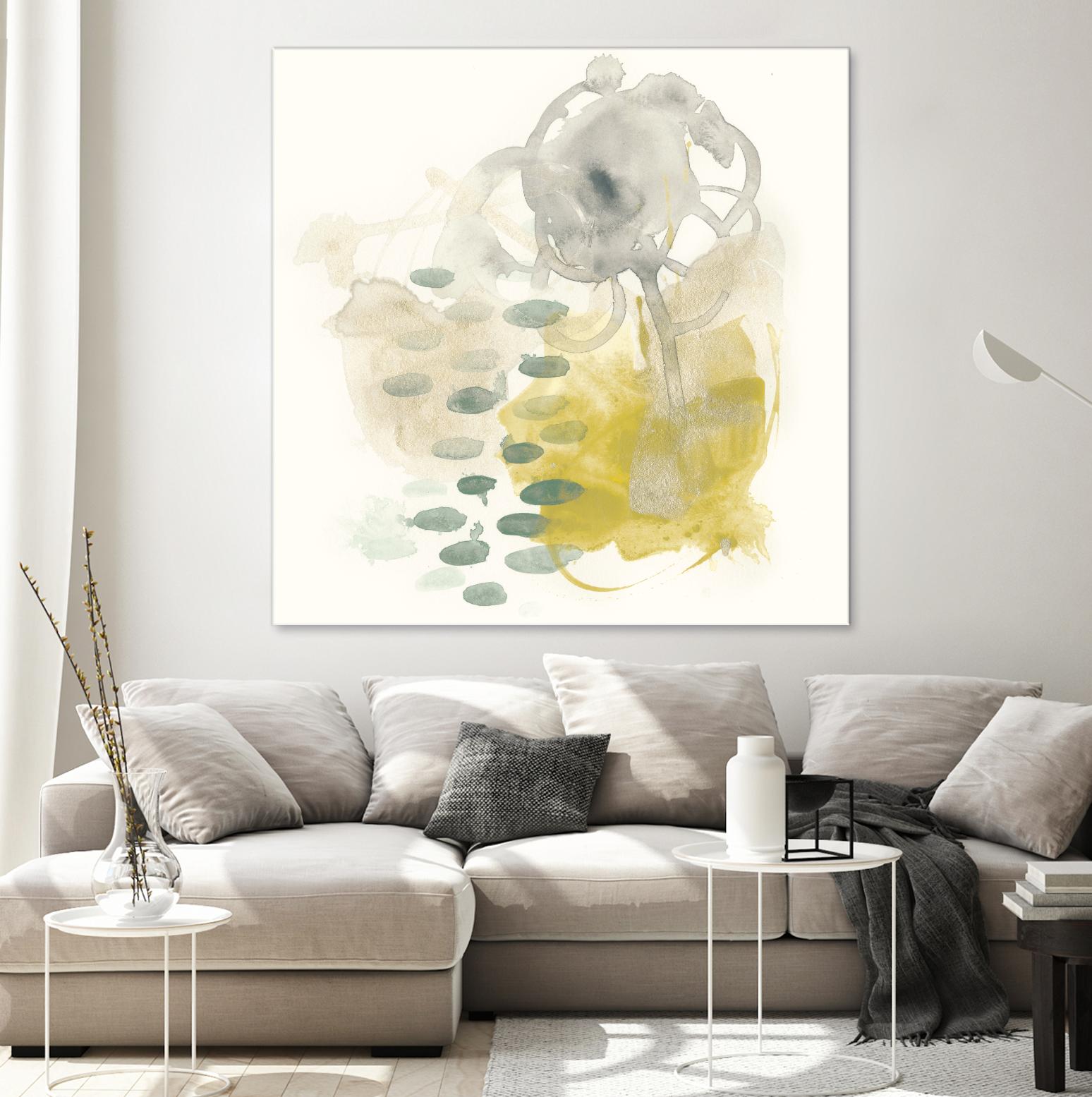 Apex Formula III by June Erica Vess on GIANT ART - yellow abstract