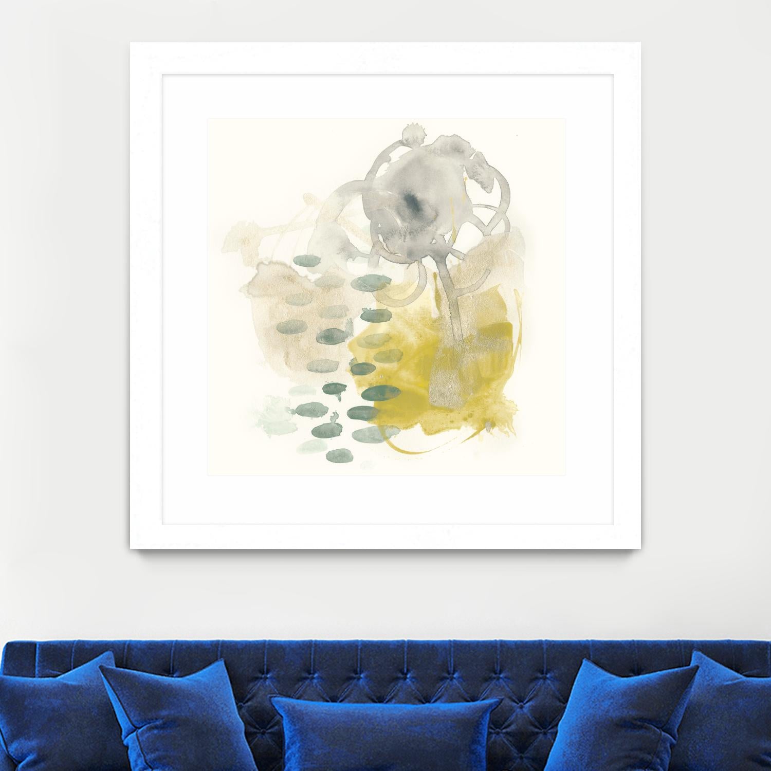 Apex Formula III by June Erica Vess on GIANT ART - yellow abstract