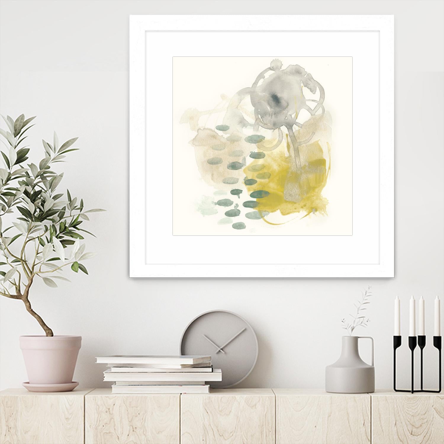 Apex Formula III by June Erica Vess on GIANT ART - yellow abstract