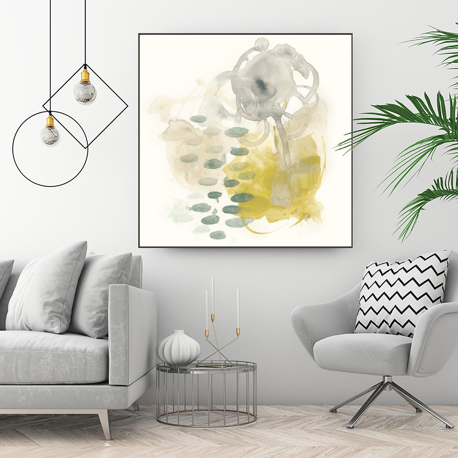 Apex Formula III by June Erica Vess on GIANT ART - yellow abstract