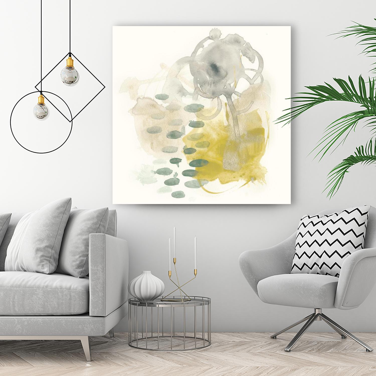 Apex Formula III by June Erica Vess on GIANT ART - yellow abstract