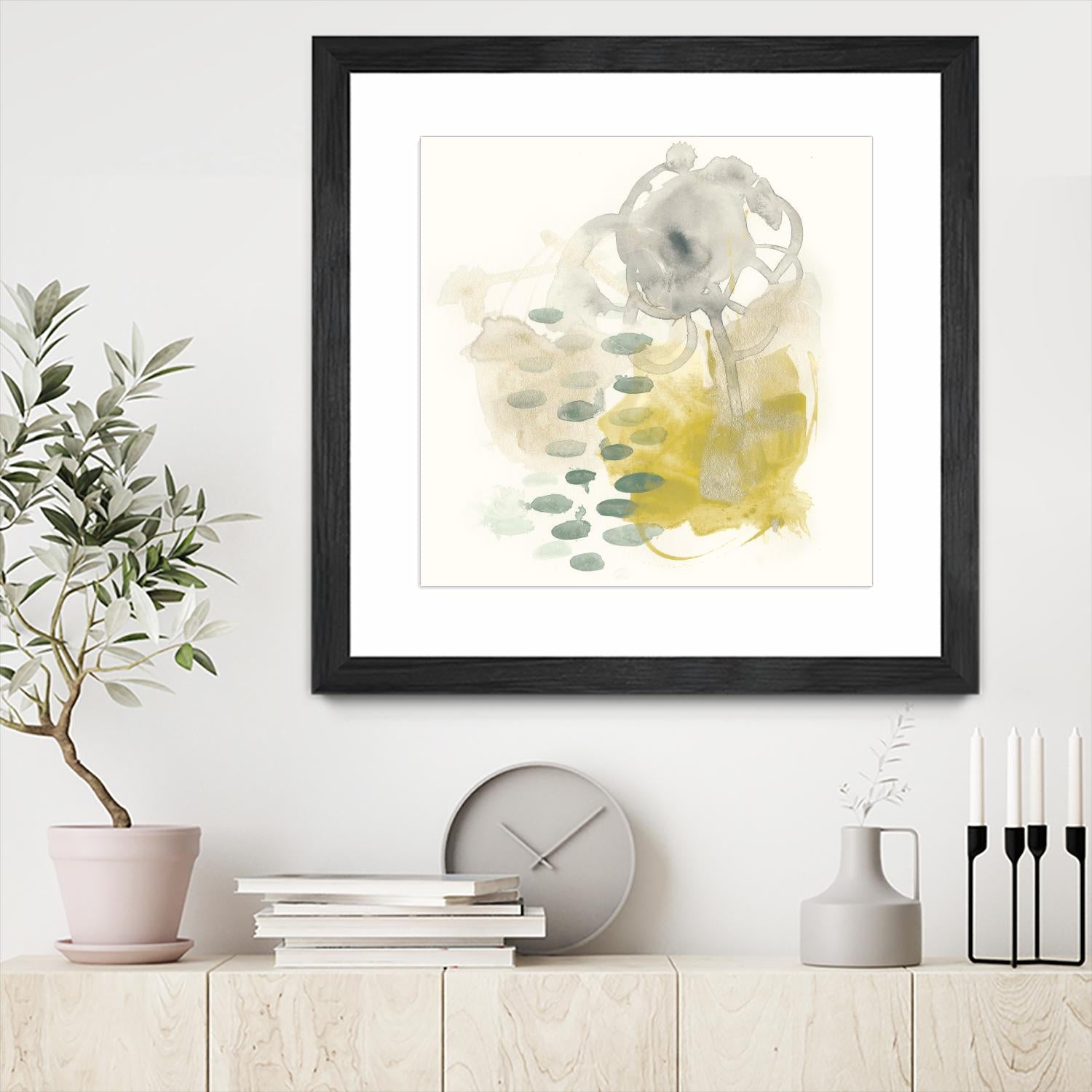 Apex Formula III by June Erica Vess on GIANT ART - yellow abstract