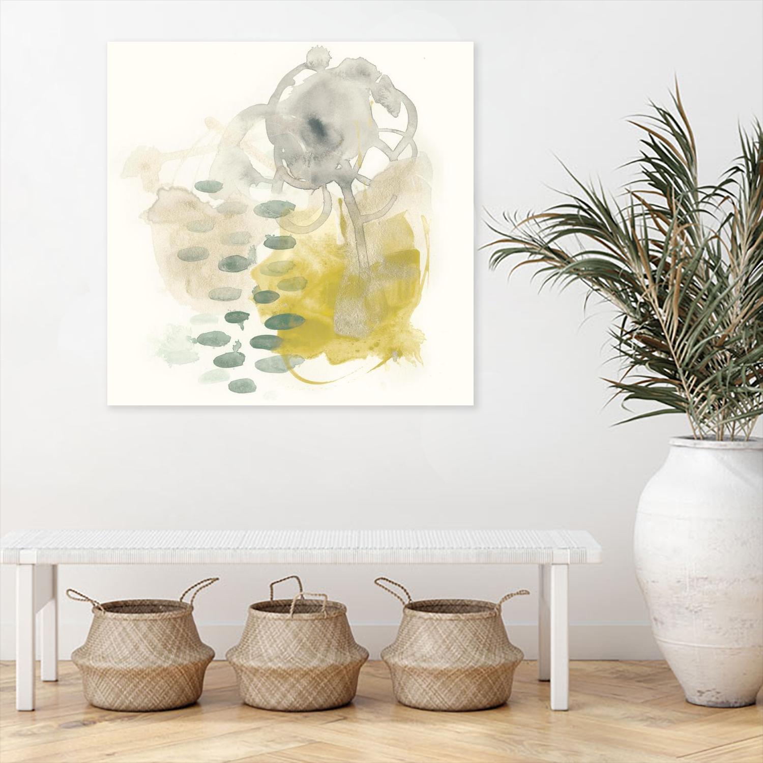 Apex Formula III by June Erica Vess on GIANT ART - yellow abstract