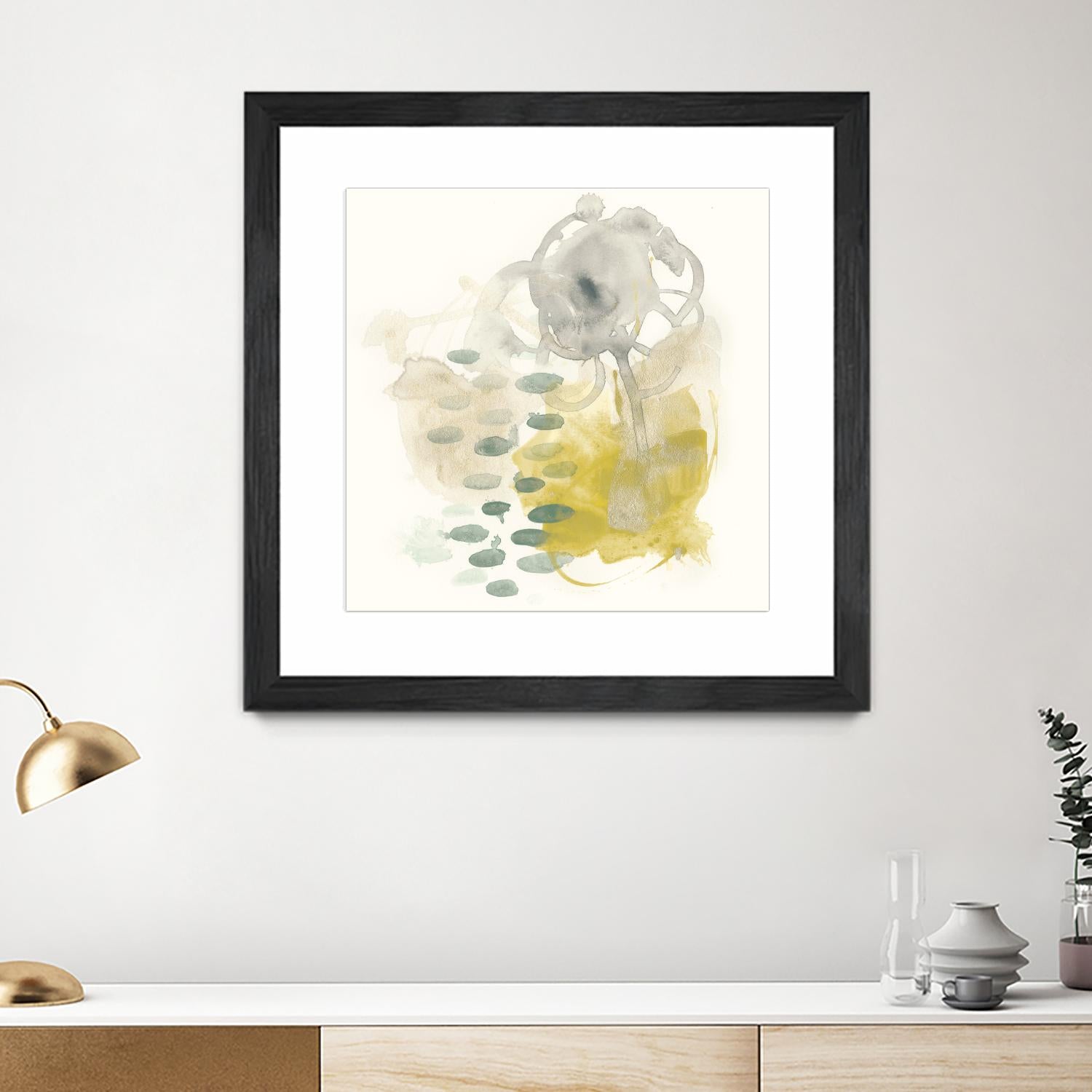 Apex Formula III by June Erica Vess on GIANT ART - yellow abstract