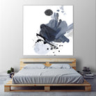 Blue & Black Splash I by Irena Orlov on GIANT ART - blue abstract