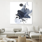 Blue & Black Splash I by Irena Orlov on GIANT ART - blue abstract