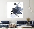 Blue & Black Splash I by Irena Orlov on GIANT ART - blue abstract