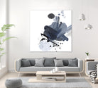 Blue & Black Splash I by Irena Orlov on GIANT ART - blue abstract