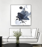 Blue & Black Splash I by Irena Orlov on GIANT ART - blue abstract