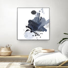 Blue & Black Splash I by Irena Orlov on GIANT ART - blue abstract