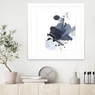 Blue & Black Splash I by Irena Orlov on GIANT ART - blue abstract